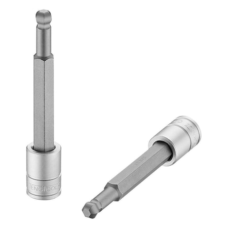 Teng Tools 8mm 3/8 Inch Drive Metric Extra Long Ball End Hex Bit Chrome Vanadium Socket M381508BL-C